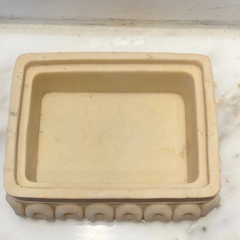 Ganz Magnolia Flower Ivory Ceramic Trinket Box NWT